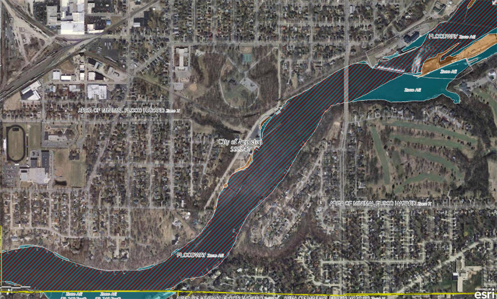 SouthWestAppletonFloodMap